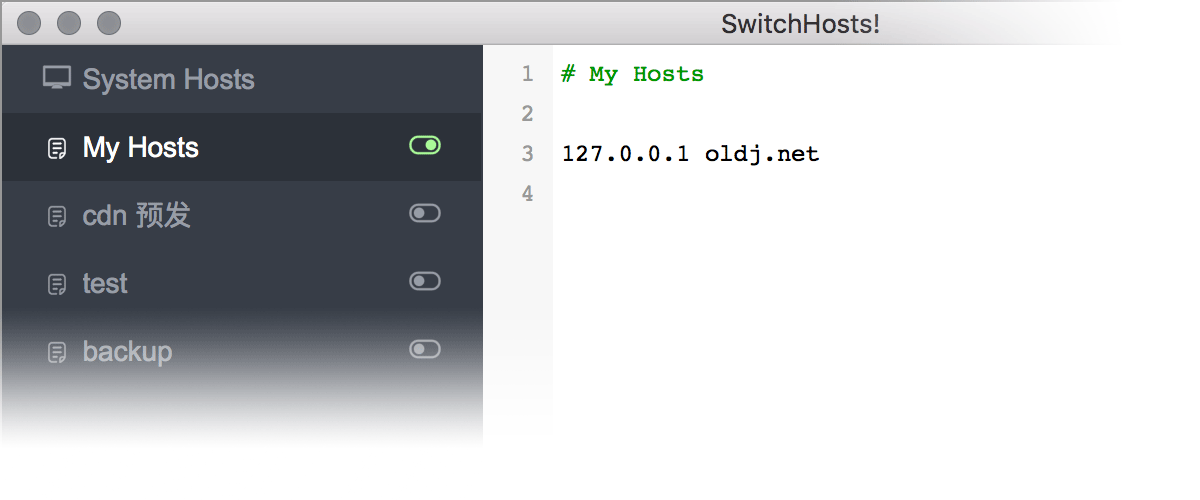 SwitchHosts(hosts切换工具)