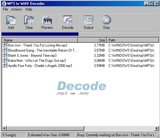 MP3 To Wav Decoder 2.20 官方版