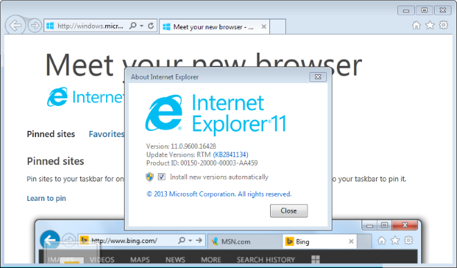 Internet Explorer for Windows7 x6411.0.9600.1 官方版