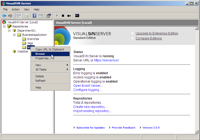 VisualSVN Server3.6.1 官方版