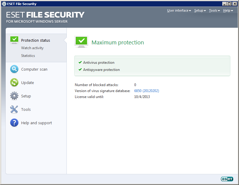 ESET File Security6.0.12032.3 中文版