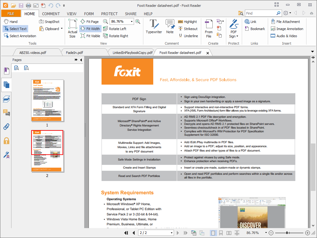 Foxit Reader7.1.5.425 官方版