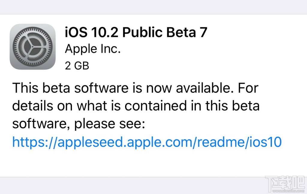 苹果iOS10.2 Beta7固件下载地址