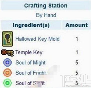 泰拉瑞亚手机版钥匙模具怎么得 钥匙获得合成方法详解