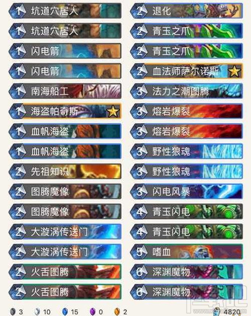炉石传说青海萨嗜血卡组打法 炉石传说青海萨牌组