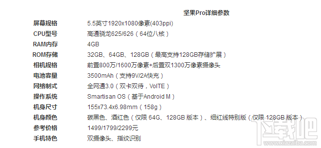 坚果pro和红米note4x哪个好？红米note4x和坚果Pro区别对比