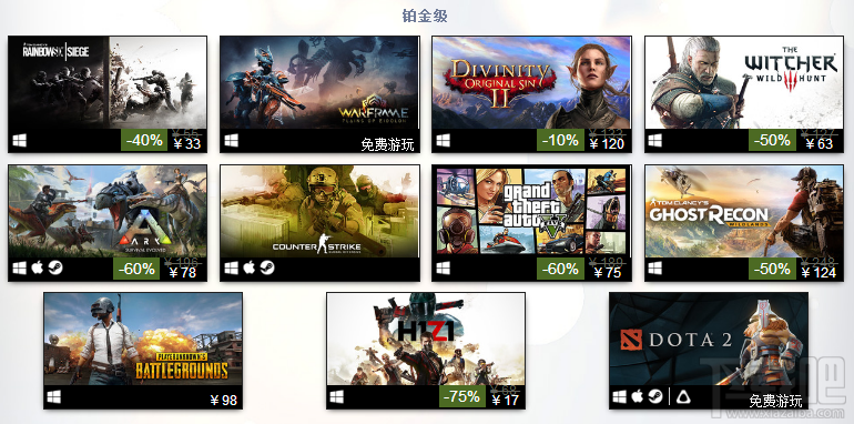 Steam2017年度优秀榜单