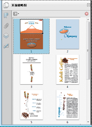 Adobe Acrobat之页面缩略图