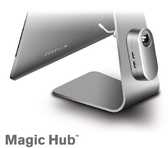 Mobee推出4口USB 3.0 Magic Hub：可挂在苹果显示器后方