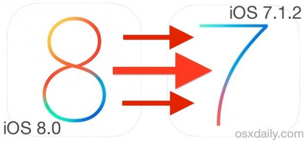 不用再剁手 官方允许升级iOS8降级至iOS 7.1.2