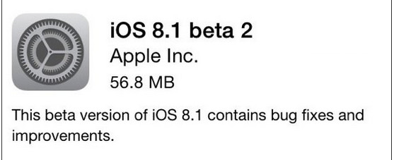 苹果iOS8.1 Beta2（12B407）固件官方下载大全网址