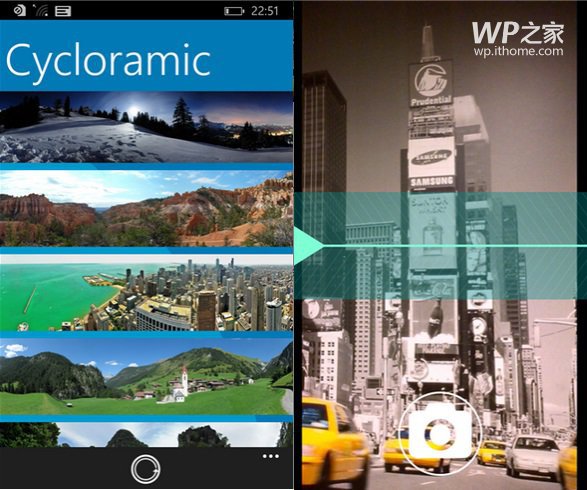 流行WP8.1全景拍摄应用《Cycloramic》限免下载