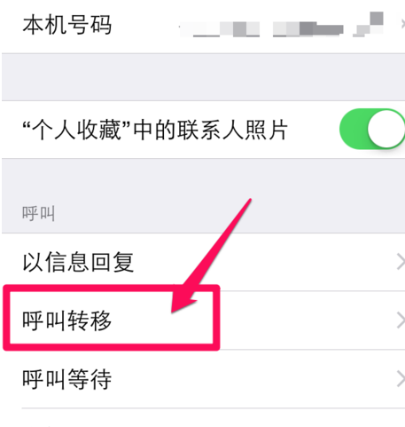 iPhone6怎么设置呼叫转移教程