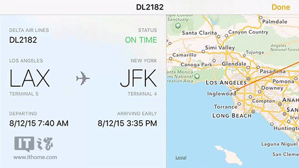 苹果为iOS9/OS X 10.11加入内置航班追踪功能
