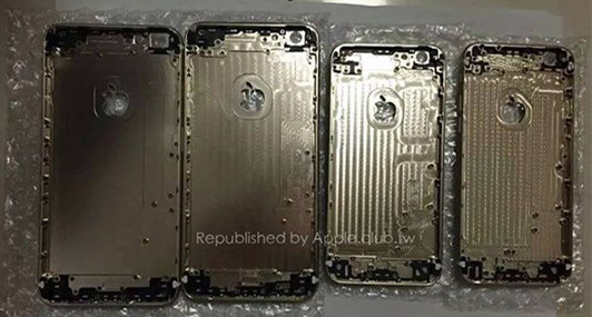 苹果iPhone6s/6s Plus后壳再曝光 金色版苹果更亮