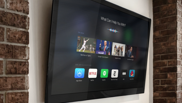 Apple TV 4用户界面概念渲染：Siri、App Store等