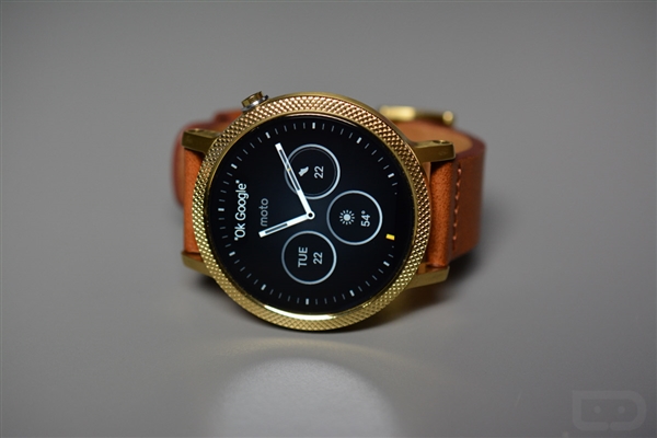 Moto 360第二代滚花纹理黄金版图赏