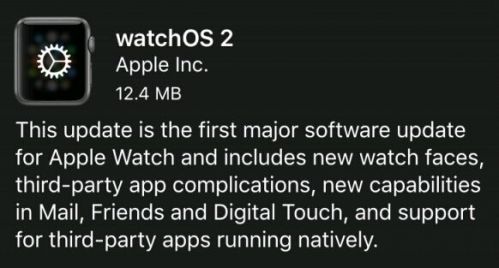 苹果AppleWatch OS2怎么升级?Apple Watch OS2升级教程