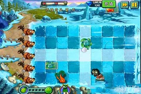 天降奇兵第1天攻略，植物大战僵尸2冰河世界天降奇兵第1天玩法介绍