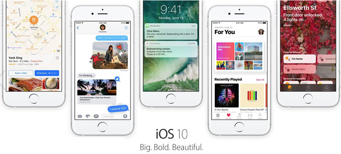 iOS 10发布：信息、新闻、Siri等增强，苹果整体系统体验提升(附视频 )
