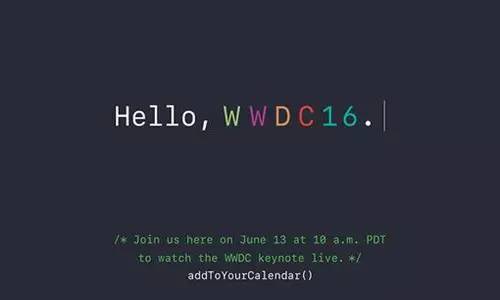 苹果WWDC 2016开发者大会回顾 WWDC 2016消息汇总