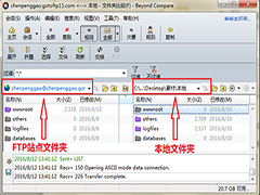 Beyond Compare怎么将文件上传到FTP？
