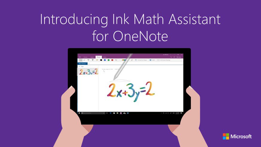 微软OneNote增加新技能 Ink Math Assistant
