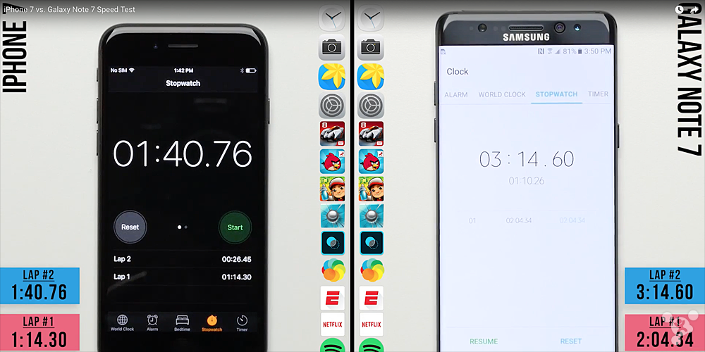 论实用性：苹果iPhone7完爆三星Galaxy Note 7
