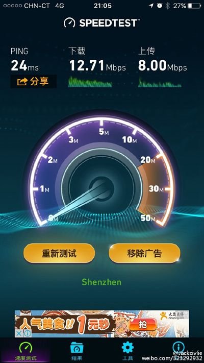 实测：港版苹果iPhone7可以支持中国电信4G上网
