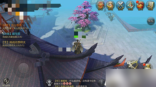 剑侠世界手游一曲新词壹轻功上桃树攻略