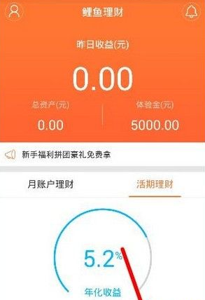 鲤鱼理财APP怎么转入资金？