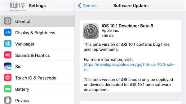 iOS10.1开发者预览版Beta5固件下载地址大全