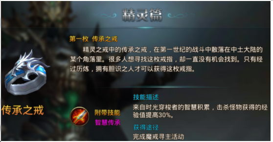 永恒纪元：戒 魔戒说明之精灵篇
