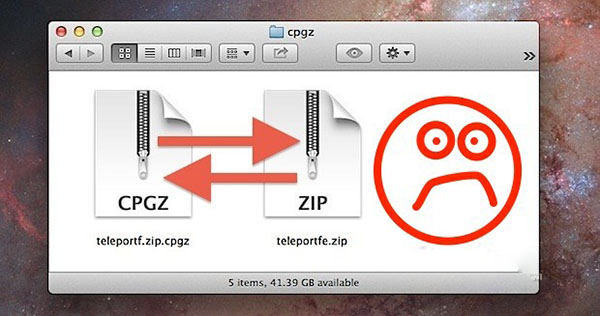 Mac上zip文件解压成cpgz怎么办？Mac怎么打开cpgz文件？