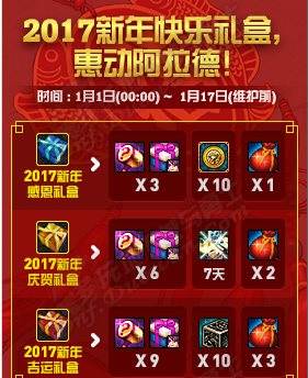 dnf2017新年感恩礼盒怎么领？dnf新年感恩礼盒领取规则