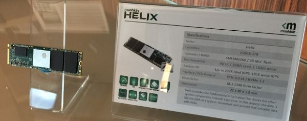 CES 2017Mushkin Helix 系列 M.2 SSD 产品线拓展