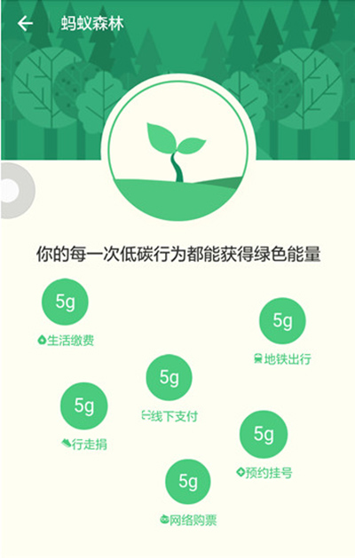 支付宝蚂蚁森林线下支付是什么？