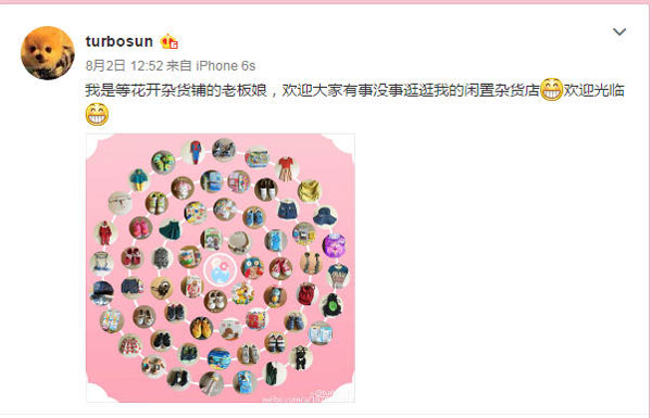 孙俪是在花粉儿app上卖东西吗？