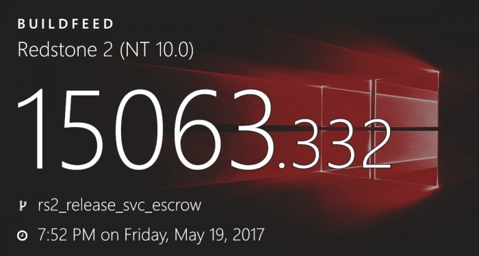 Win10创作者更新迎累积更新：版本号升至15063.332