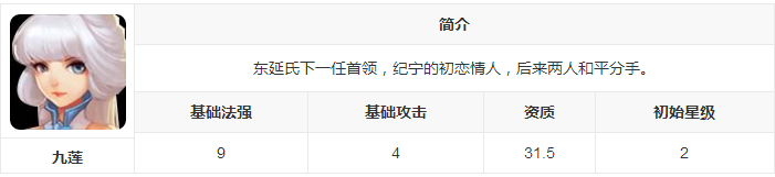新莽荒纪：莽荒纪3武将九莲怎么样？新莽荒纪：莽荒纪3武将九莲技能介绍