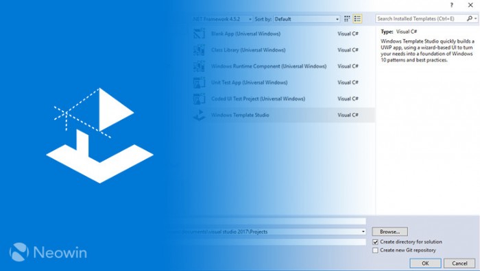 Windows Template Studio 1.1发布:下载