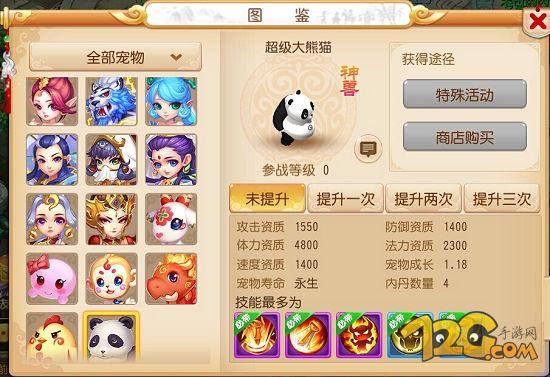 梦幻西游手游新神兽技能属性解析 超级大熊猫怎么样