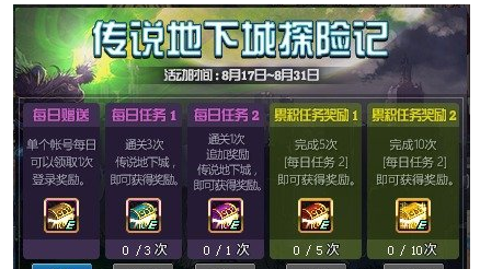 dnf8月31日更新 传说地下城艾肯副本礼盒将删除