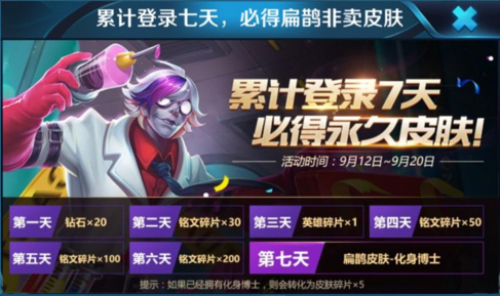 王者荣耀扁鹊化身博士皮肤怎么获得？