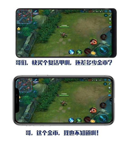 iphoneX玩王者荣耀图片 iphoneX会遮挡商店金币吗