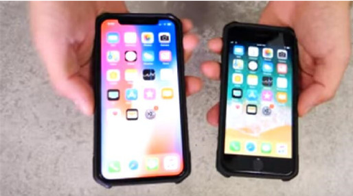 iPhoneX跌落测试：比iPhone8耐摔