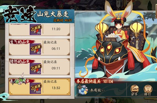 2018山兔副本怎么打？阴阳师山兔竞速1-10层通关阵容推荐