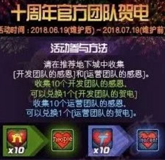dnf开发团队的感恩活动材料有什么用？