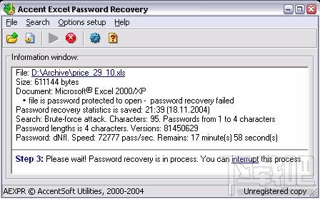 Accent Excel Password Recovery(excel密码和谐工具)