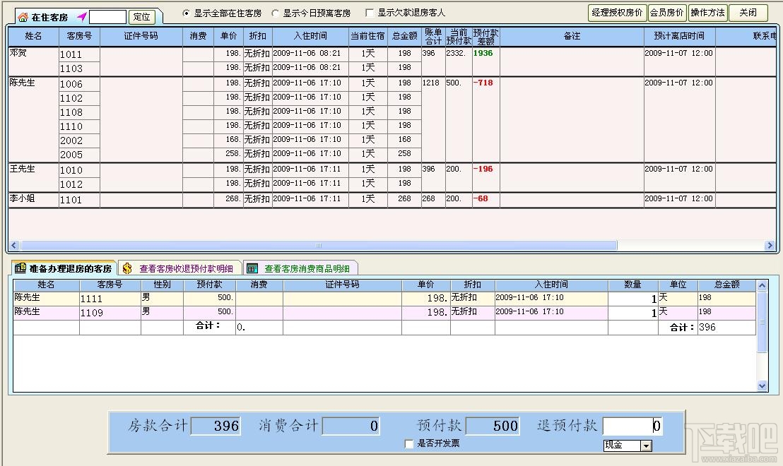 顶尖酒店管理系统(2)